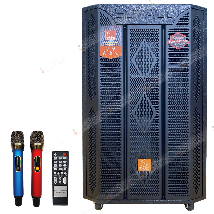 Loa kéo di động Sonaco SA-156 - Bass 40 - Chống hú